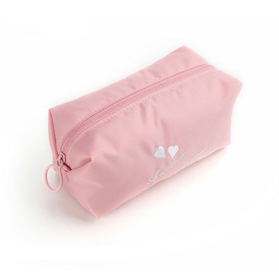 Thông tin cơ bản Túi đựng mỹ phẩm Polyester màu hồng không thấm nước xách tay
