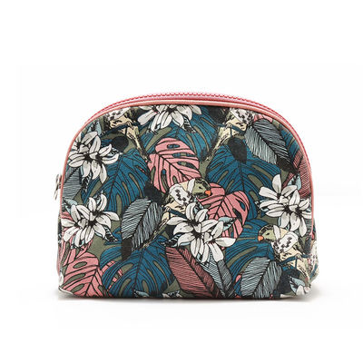 Beauty Eco Friendly Canvas Portable Floral Beauty Bag