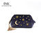 Dây kéo Thêu Moon Star Cotton Custom Beauty Bag