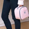 Túi đựng đồ ăn trưa có thể đóng băng hình tròn màu hồng cầm tay cho phụ nữ
