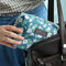 Túi trang điểm mỹ phẩm Polyester hình hoa của quý bà
