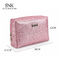 Du lịch Shiny Glitter Powder Gold Pouch PU Leather Vintage Makeup Bag